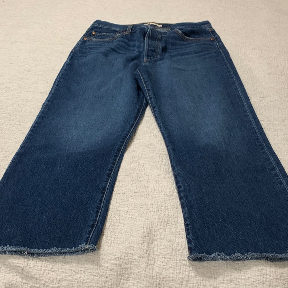 Levi's Classic Blue Wide Leg Jeans